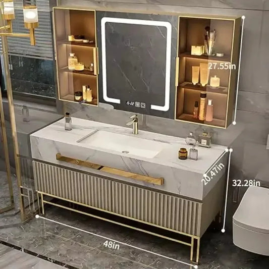 Hot Selling Style Washroom Luxury Wall Vanities