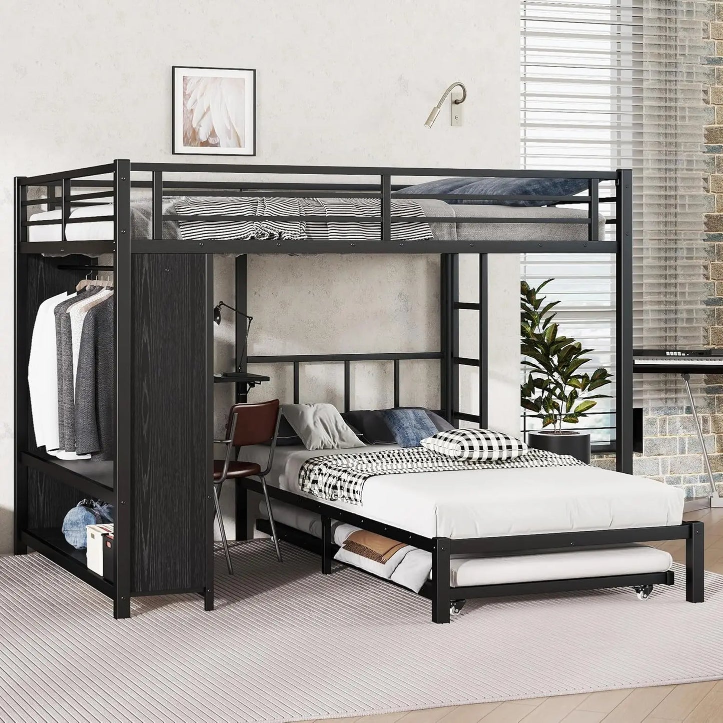 Queen Over Twin Bunk Bed