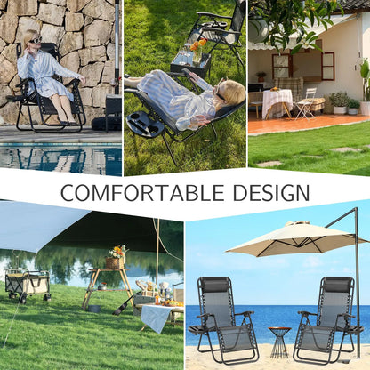 Zero Gravity Set of 2 Portable Recliner