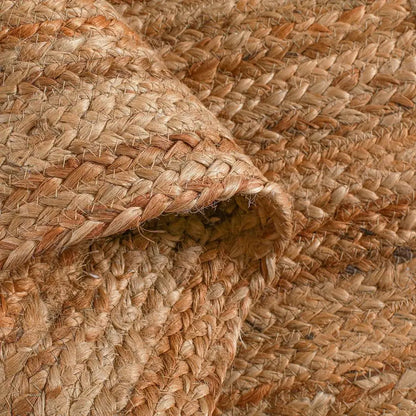 Hand Woven Jute Braided Rug, 4 Round Natural, Reversible Boho Entry Area Rugs for Kitchen, Living Room I Farmhouse Decorative Fl